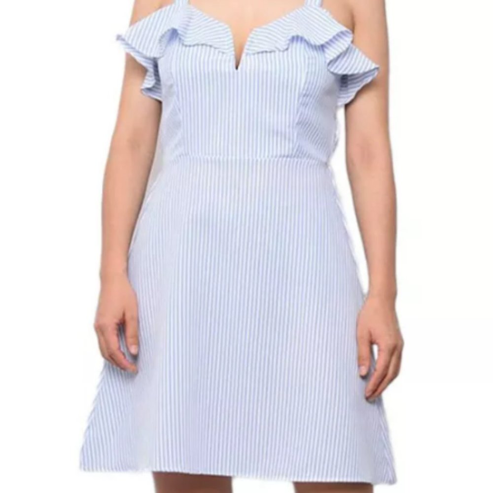 *NWT* Planet Gold, Blue & White Summer Dress, M